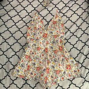 Floral Halter Romper